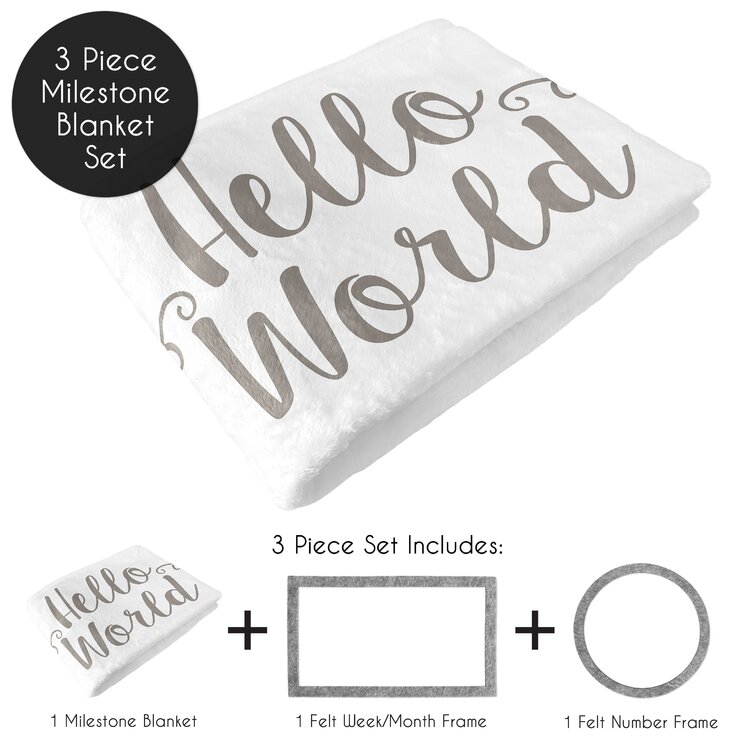 Hello world milestone discount blanket